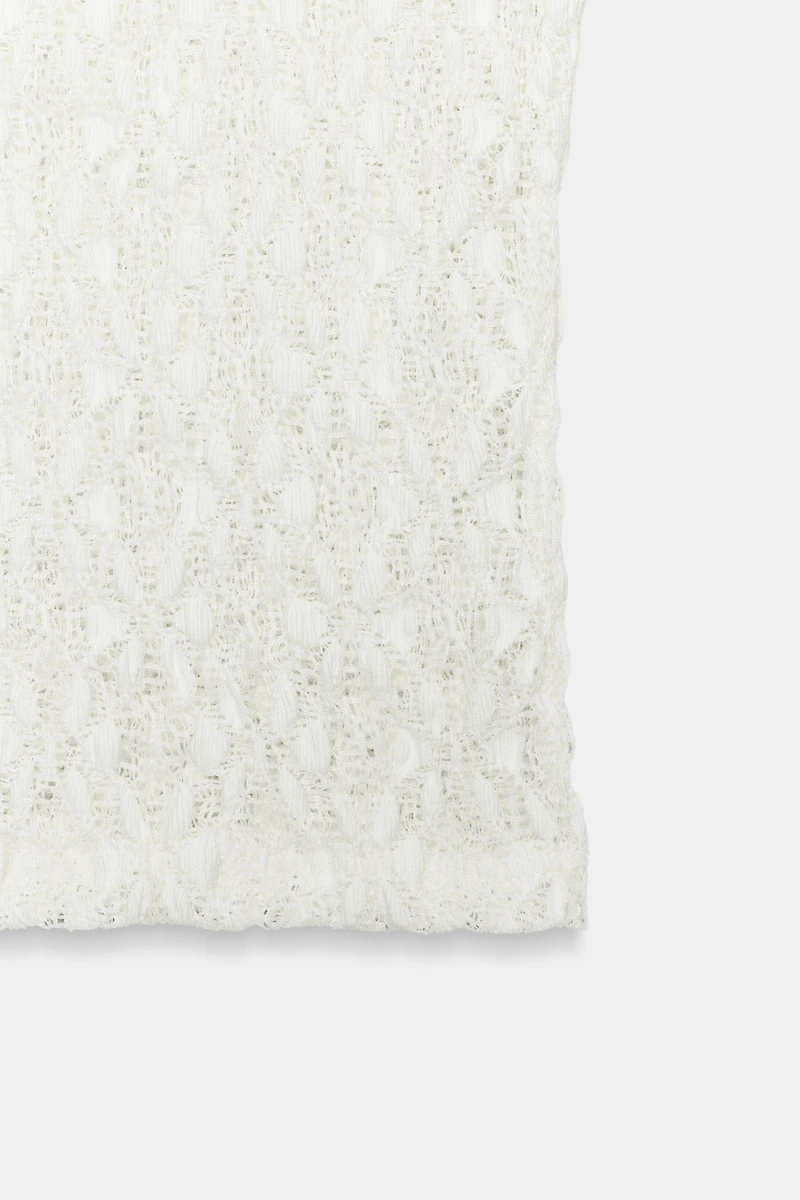 BOAT NECK LACE TOP