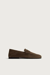 MOCASSINS EN CUIR À MASQUE