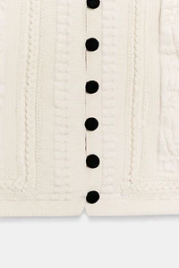 TEXTURED KNIT VEST TOP