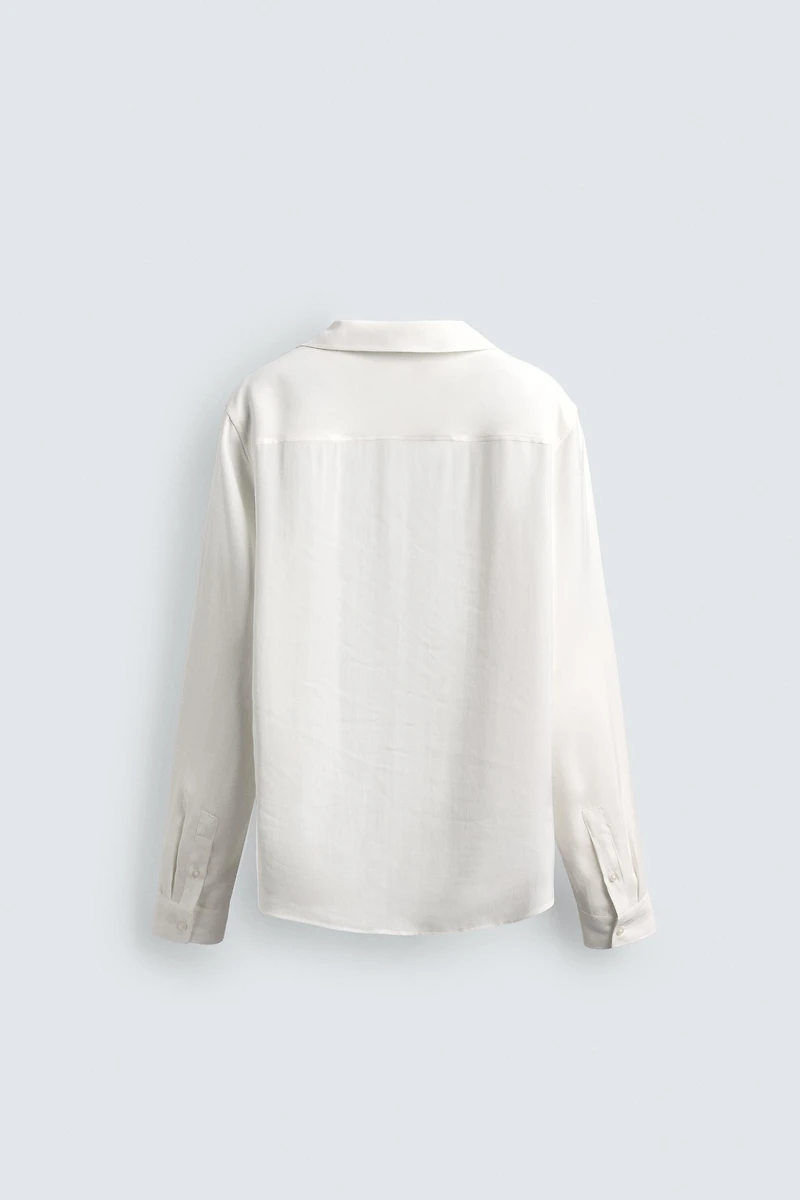FLOWY DRAWSTRING POLO SHIRT