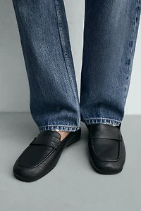 LEATHER PENNY LOAFERS