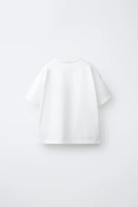 T-SHIRT IMPRIMÉ EN VELOURS BOUCLÉ