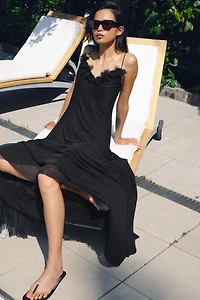 ROBE MIDI FLEURS EN TULLE