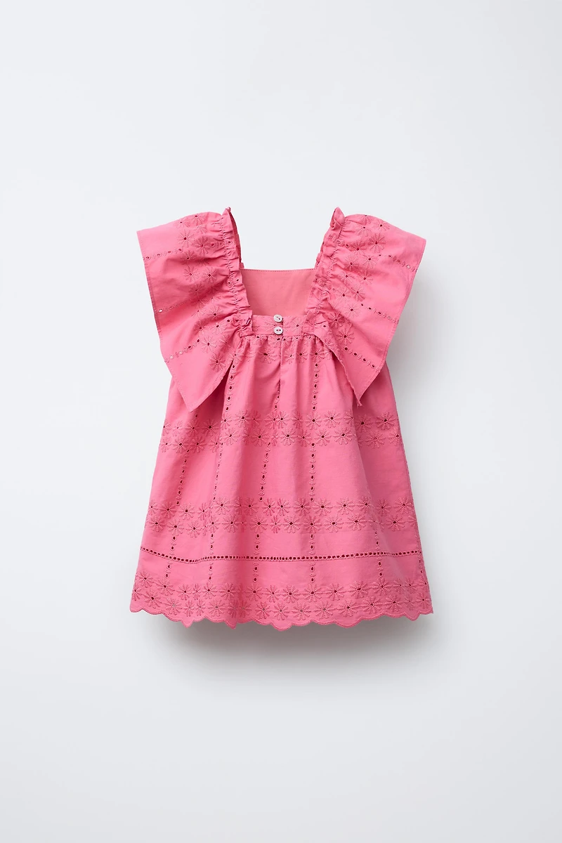 EMBROIDERED FLORAL DRESS