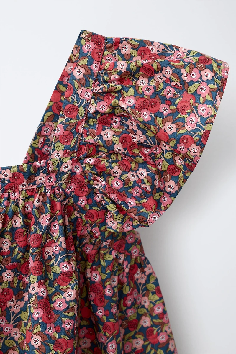 FLORAL PRINT DRESS MADE WITH LIBERTY FABRIC