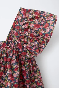 FLORAL PRINT DRESS MADE WITH LIBERTY FABRIC