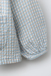PLAID TEXTURED SHIRT