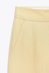 TEXTURED STRAIGHT LEG PANTS