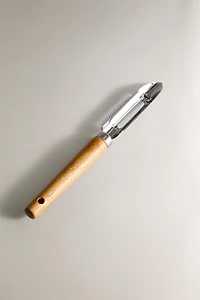 KITCHEN PEELER WITH WOODEN HANDLE
