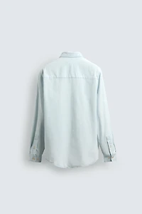 LIGHTWEIGHT COTTON DENIM SHIRT