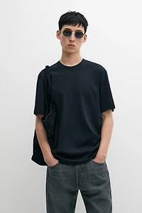 T-shirt double col 100 % coton