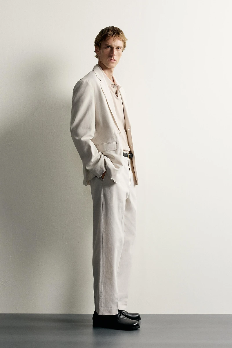 WASHED EFFECT RELAXED FIT BLAZER