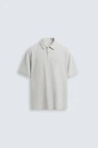 BASIC TEXTURED POLO SHIRT