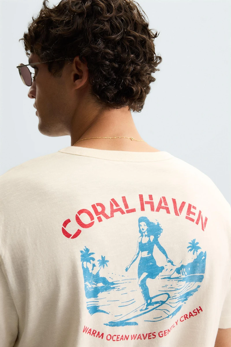 T-SHIRT GRAPHIQUES CONTRASTE