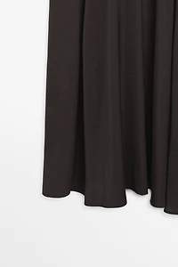 Robe en maille combinée avec du coton