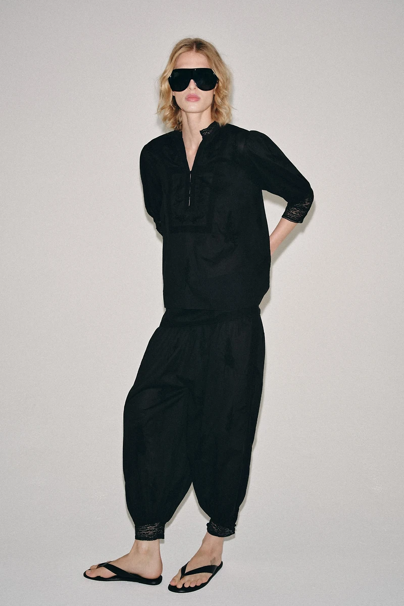 PANTALON BOUFFANT BRODÉ ZW COLLECTION