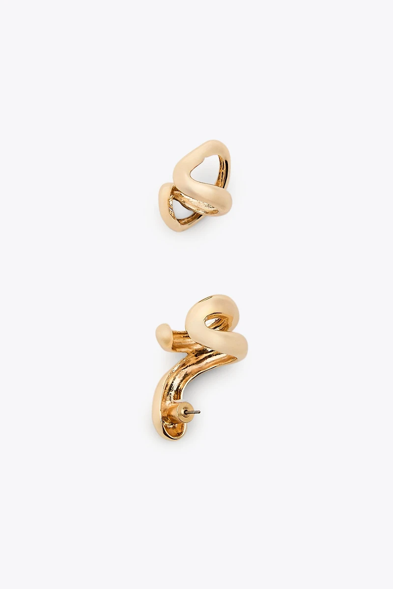 LOT DE 2 BOUCLES D'OREILLES EARCUFF