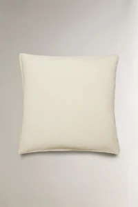 MINI WAFFLE-KNIT COTTON PILLOWCASE
