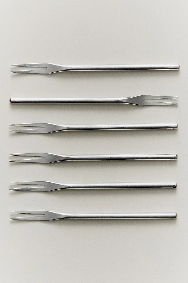 STEEL FORK SET (PACK OF 6)