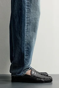LEATHER PENNY LOAFERS