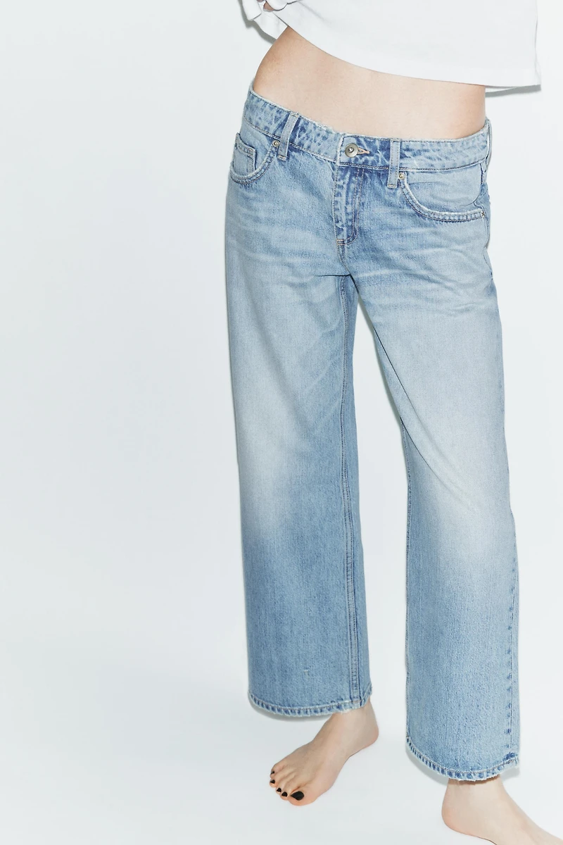 JEAN TRF LARGE ET COURT TAILLE BASSE