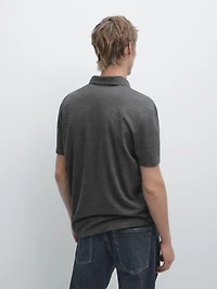 Short sleeve cotton polo shirt