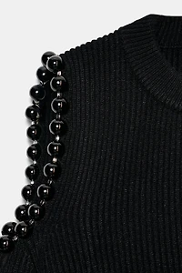 KNIT CUT OUT BALLS JUMPER