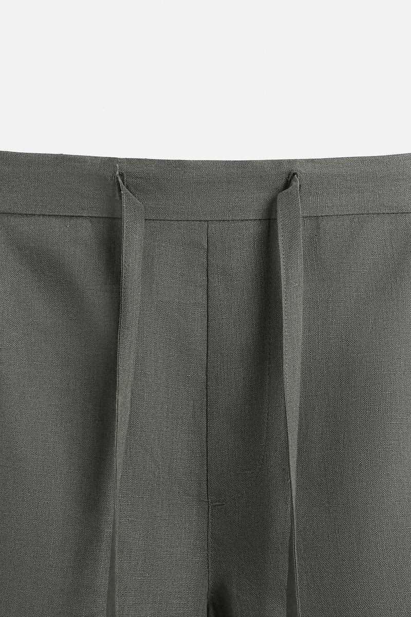 100% LINEN SHORTS