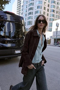 100% LEATHER SUEDE JACKET