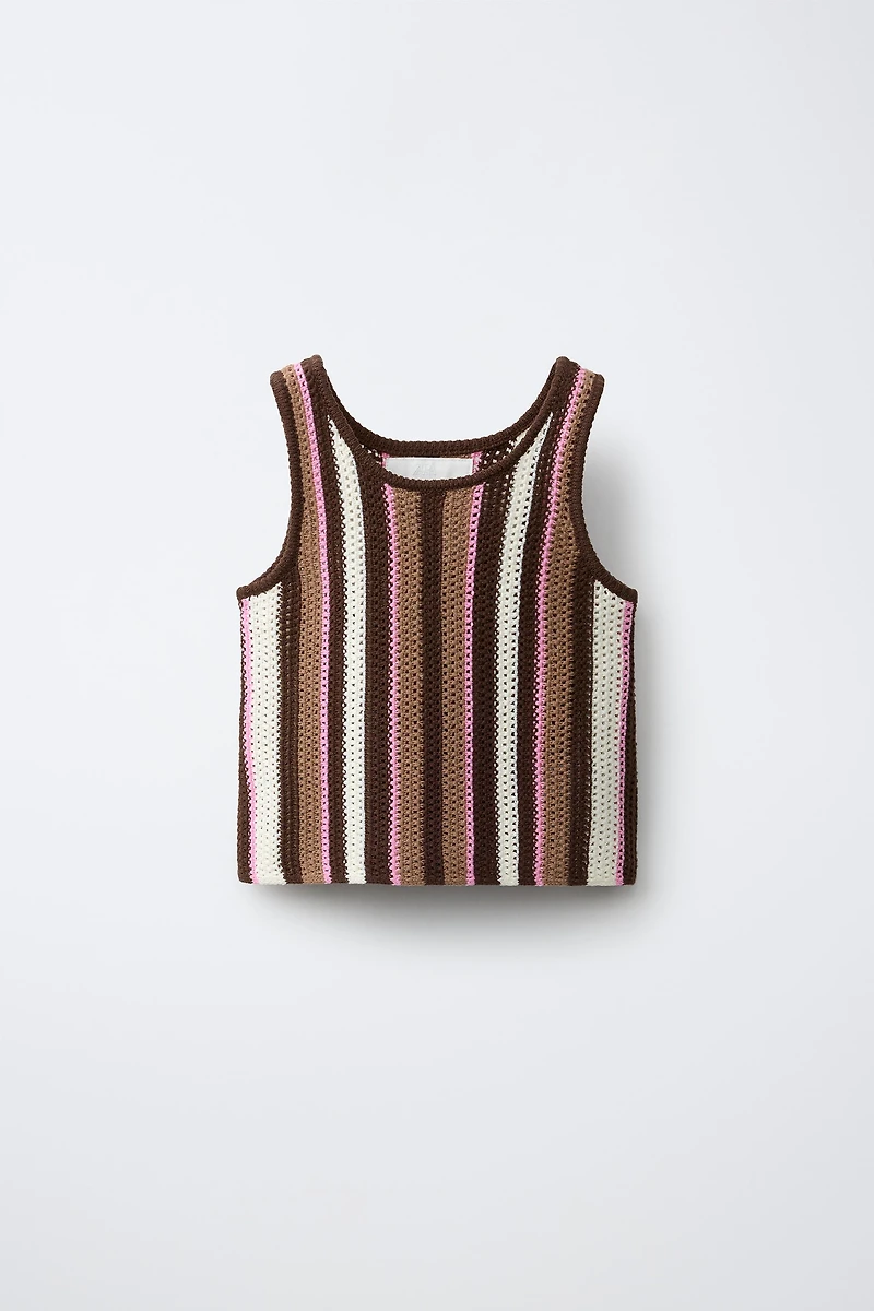 STRIPED KNIT TOP