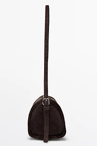 Sac à bandoulière en croûte de cuir
