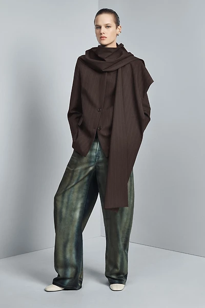 ZW COLLECTION MID-RISE BARREL LEG LIMITED EDITION JEANS