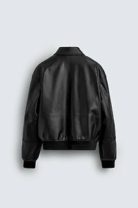 BLOUSON BOMBER MATIÈRE SYNTHÉTIQUE