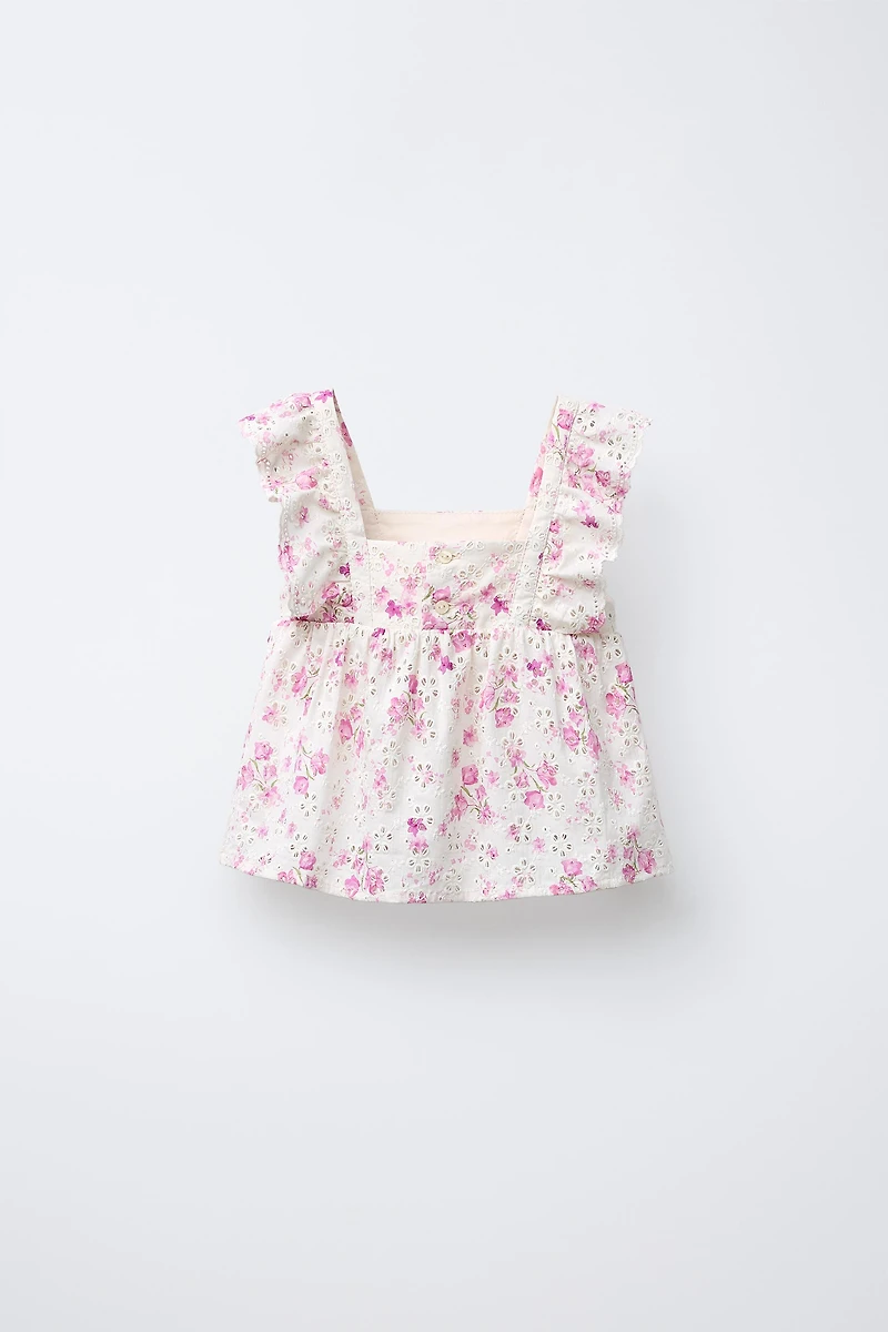 FLORAL PRINT SHIFFLY TOP