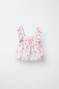 FLORAL PRINT SHIFFLY TOP