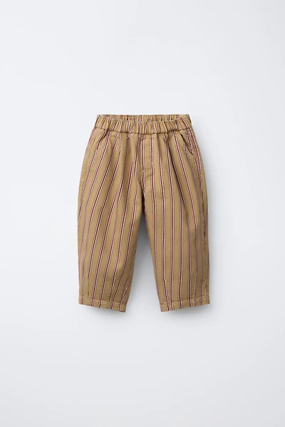 STRIPED BAGGY PANTS
