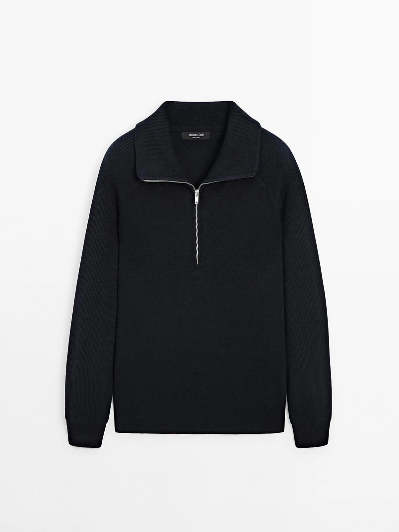 Pull en maille à col camionneur