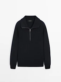 Pull en maille à col camionneur