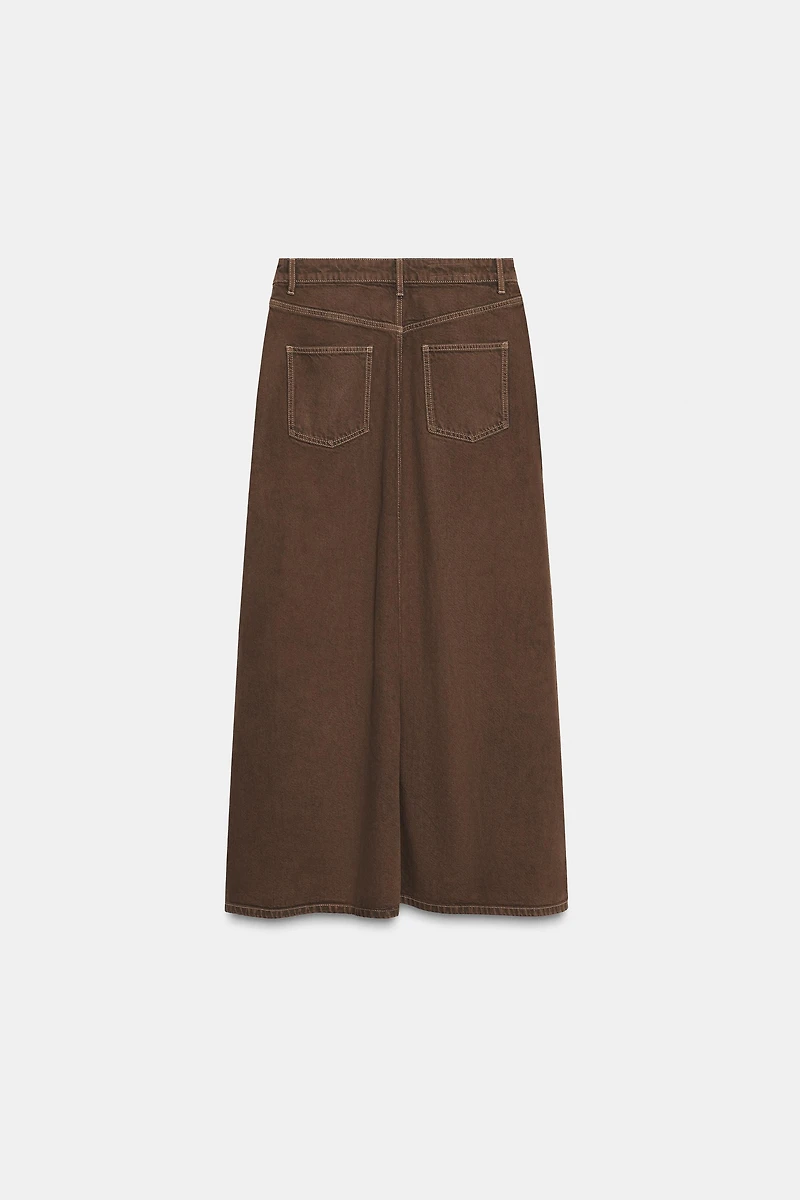 JUPE MIDI EN JEAN Z1975