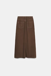JUPE MIDI EN JEAN Z1975