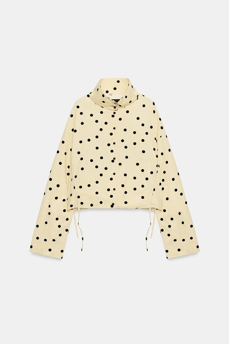 VESTE FRONCES À POIS