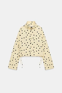 VESTE FRONCES À POIS