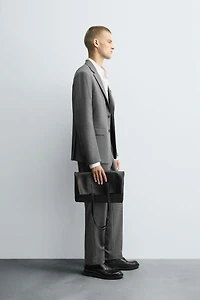 PLAID SUIT BLAZER