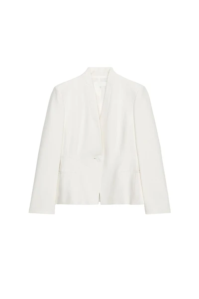 FITTED BLAZER WITH SHOULDER PADS