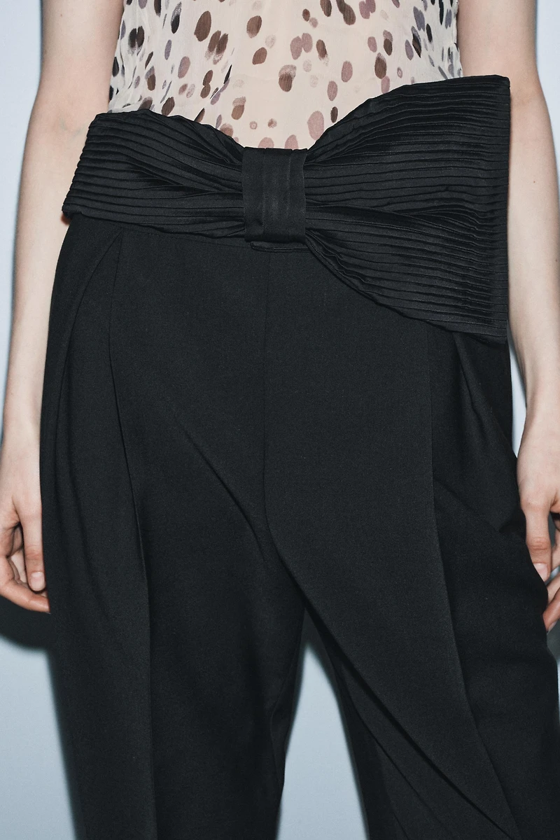 ZW COLLECTION LIMITED EDITION TIE WAISTBAND PANTS