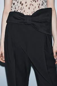 ZW COLLECTION LIMITED EDITION TIE WAISTBAND PANTS