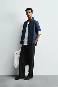 RELAXED FIT POPLIN SHIRT