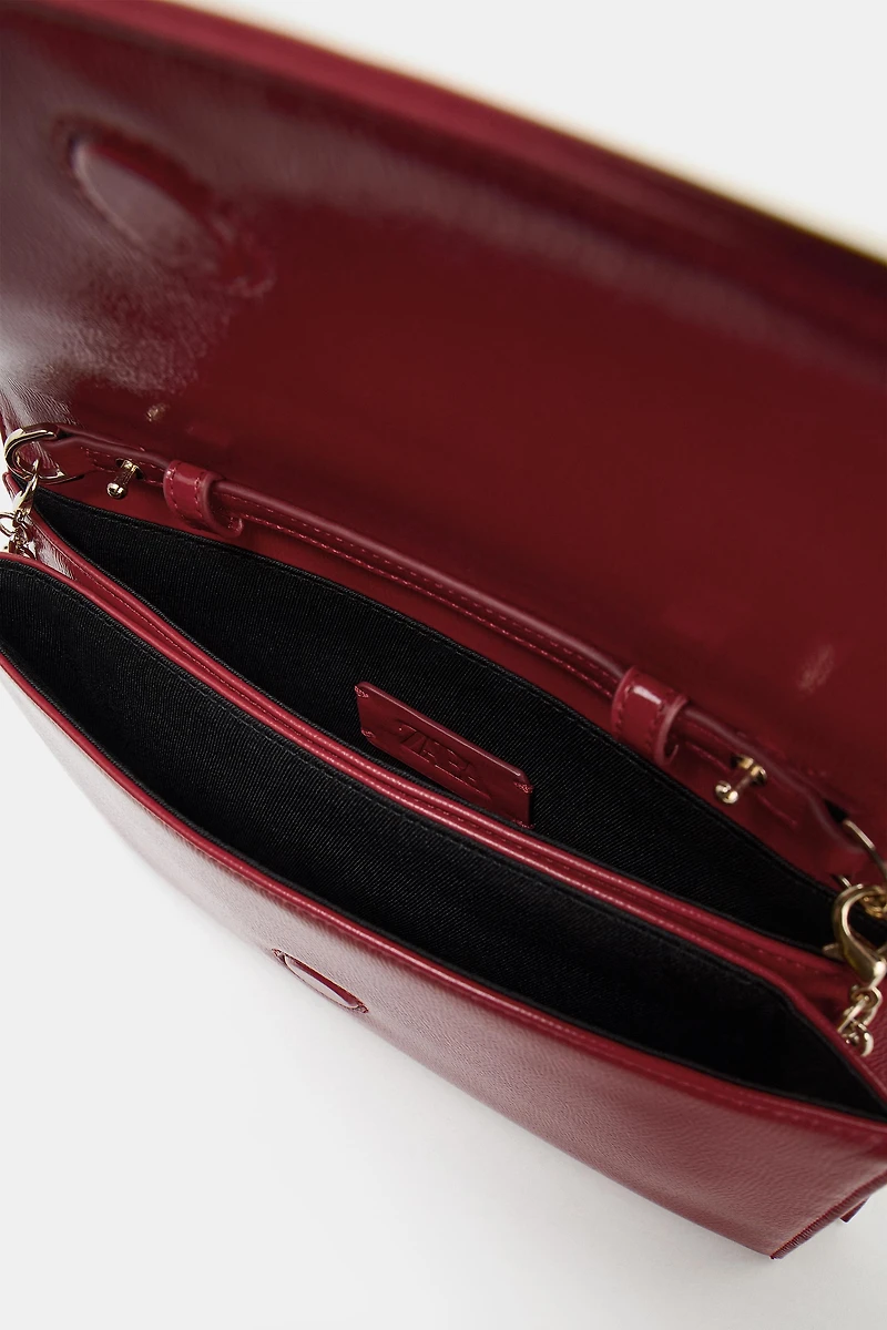 SAC PORTÉ ÉPAULE EFFET VERNI
