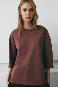 T-SHIRT RUSTIQUE MANCHES 3/4