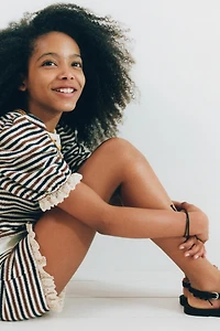 KNIT STRIPED SHORTS